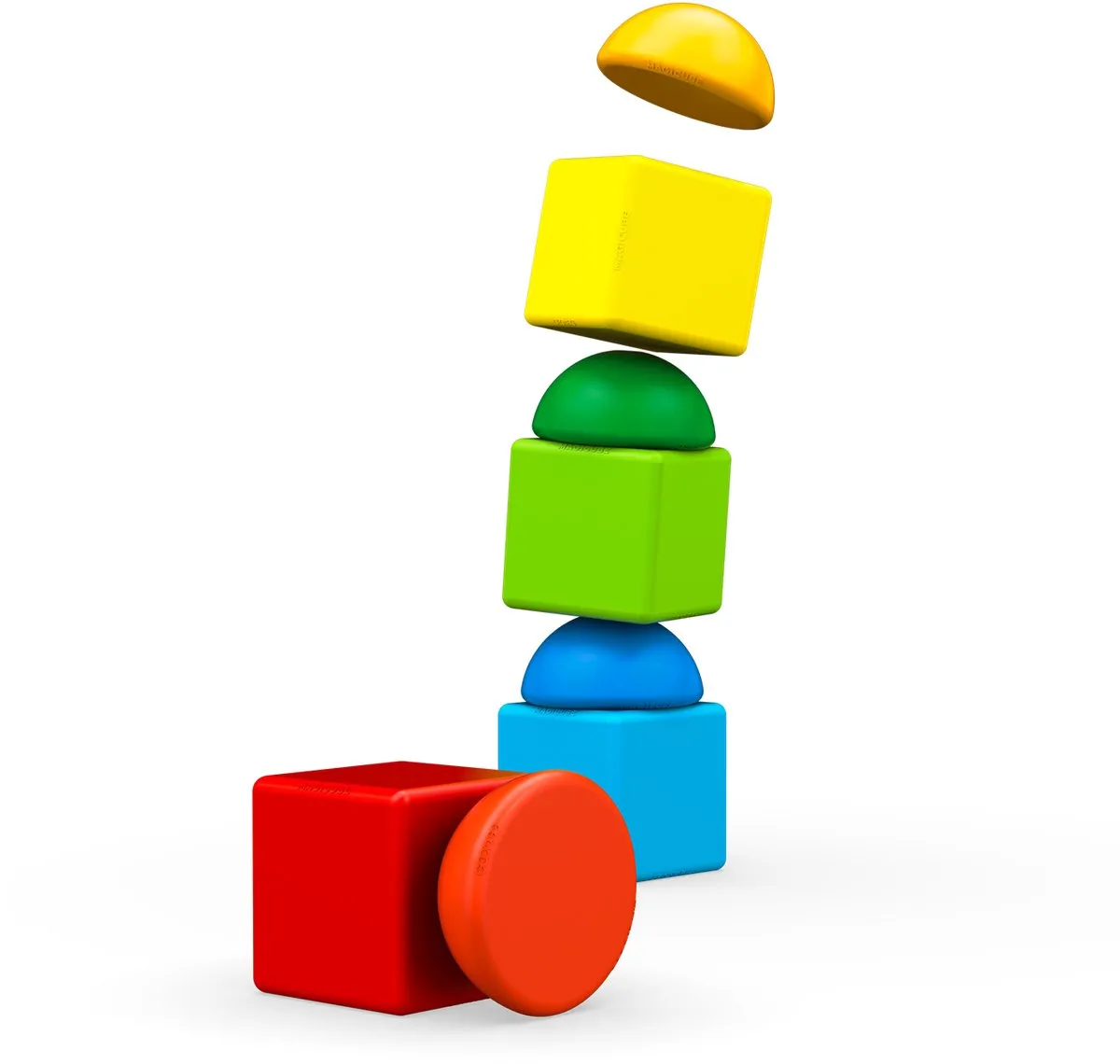 Geomag MagiCube - Educatief speelgoed - Magnetische bouwblokken - Gerecycled kunststof - Milieubewust - 8-delige set