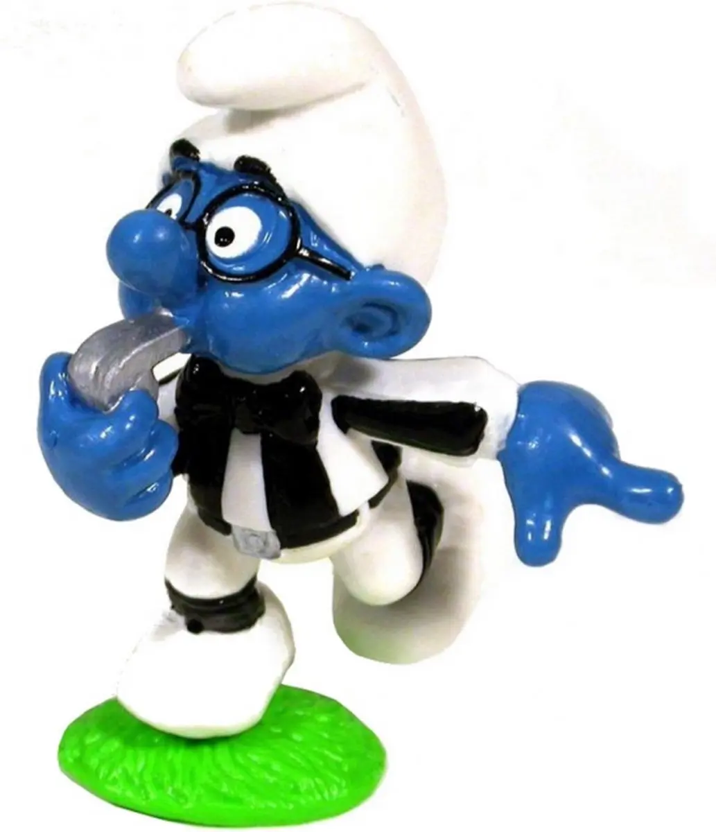 Schleich Scheidsrechter Smurf Voetballer 6cm