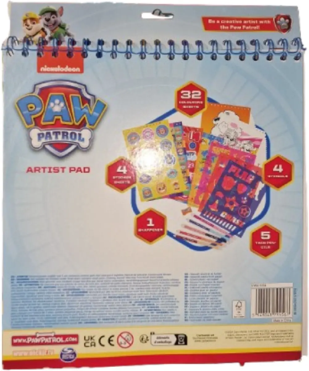 PAW Patrol Kleurboek - 32 Kleurplaten A5 Divers
