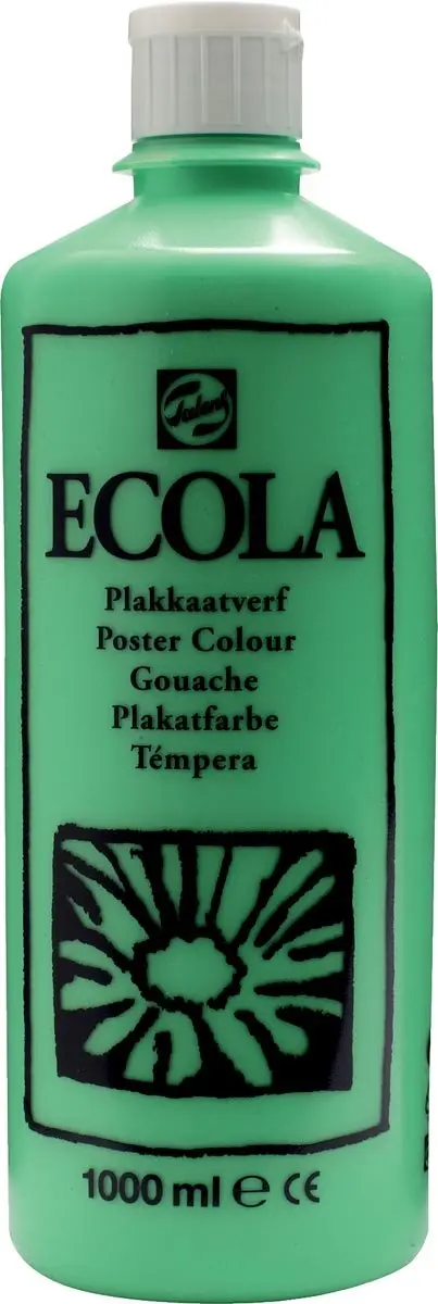 Talens Ecola Plakkaatverf Lichtgroen 1000ml