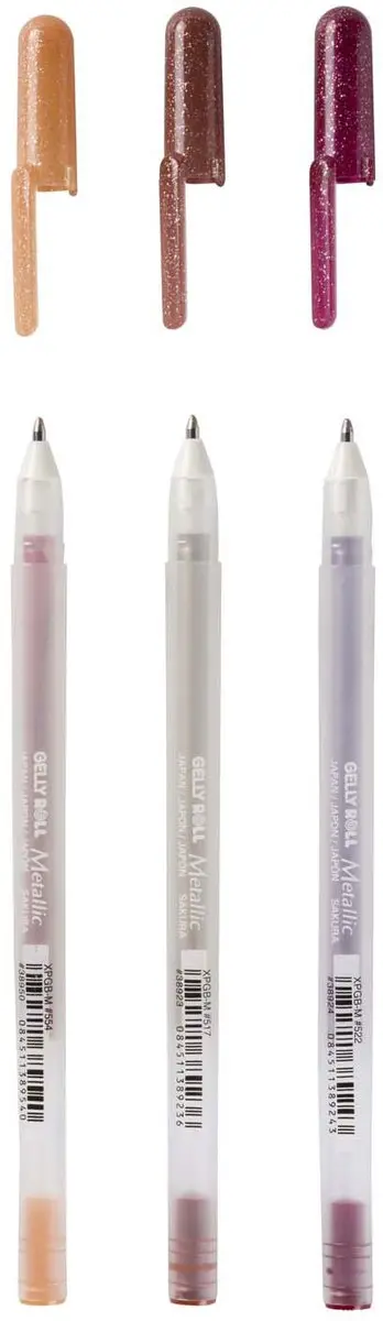 Sakura Gelly Roll Metallic Gelpen Set 3 - Bordeaux/Koper/Sepia