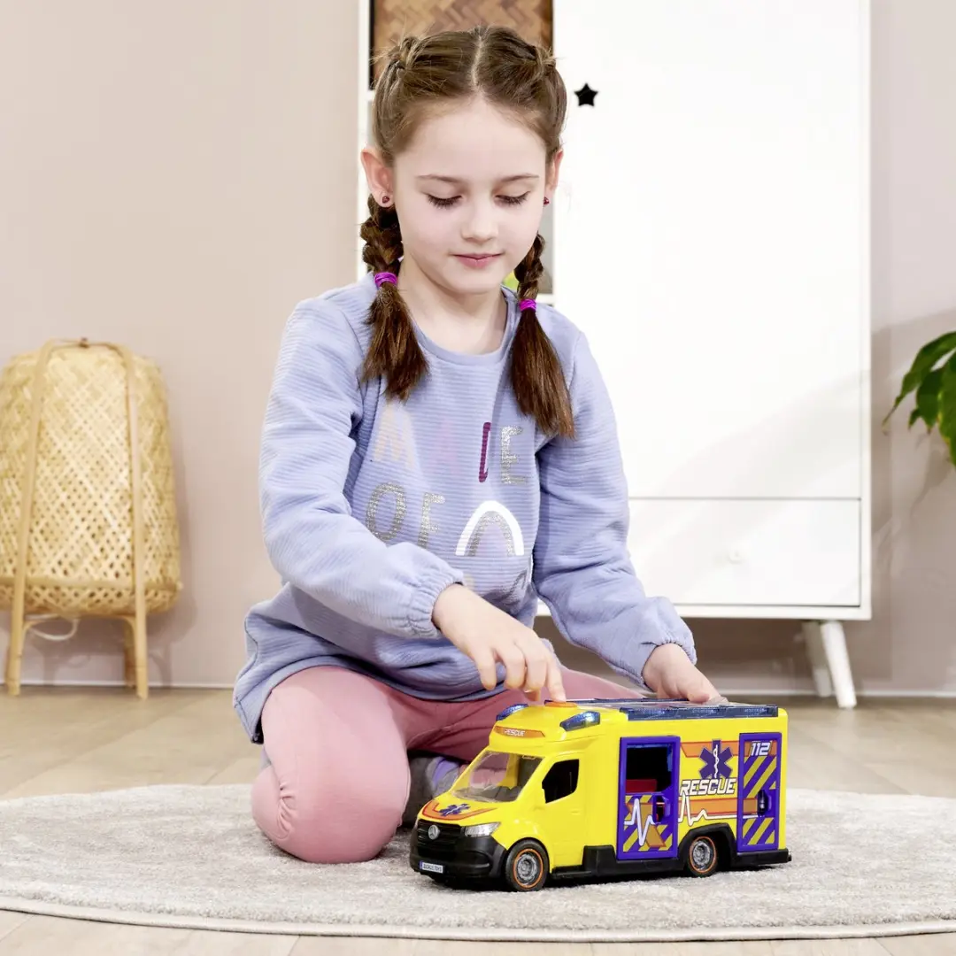 Dickie Toys Mercedes Benz Sprinter Ziekenwagen - Licht & Geluid - 203716025 - afbeelding 6 van 6