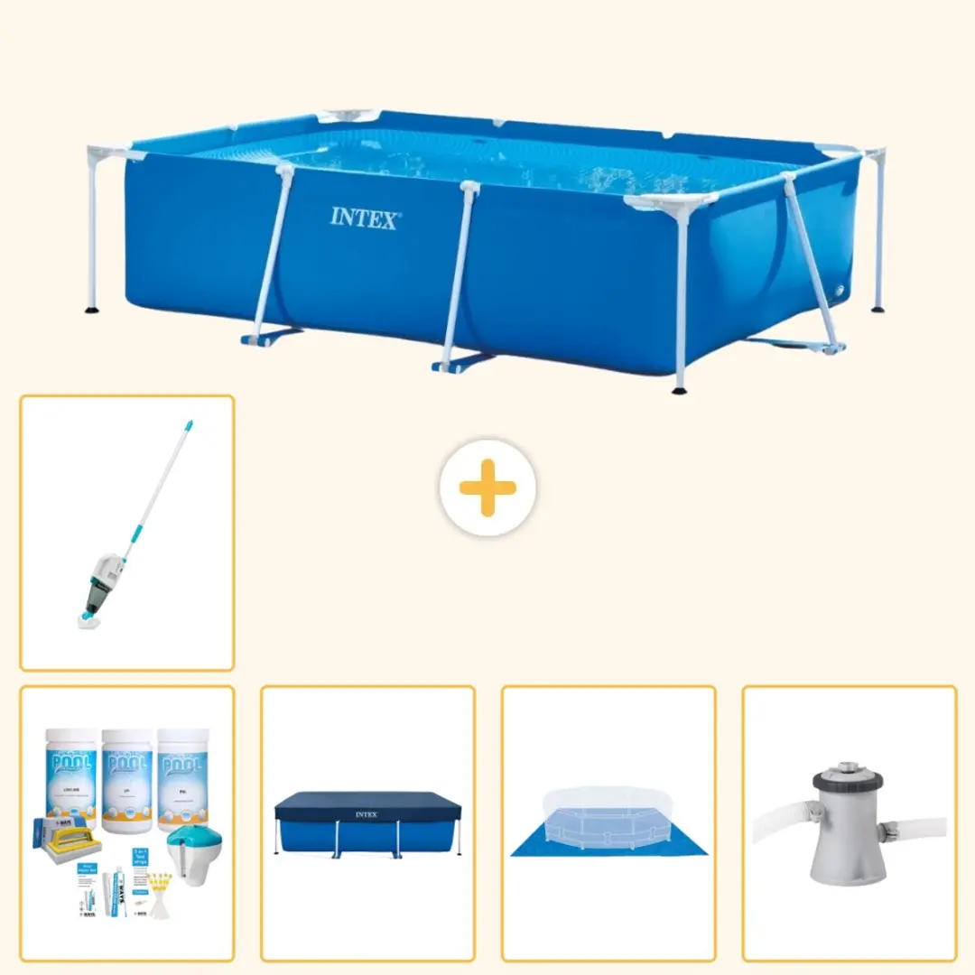 Intex Frame Zwembad 260x160cm Blauw