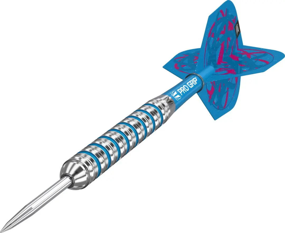 Target ORB 01 Dartpijlen 80% - 24 Gram - Zilver/Blauw - 3 Stuks