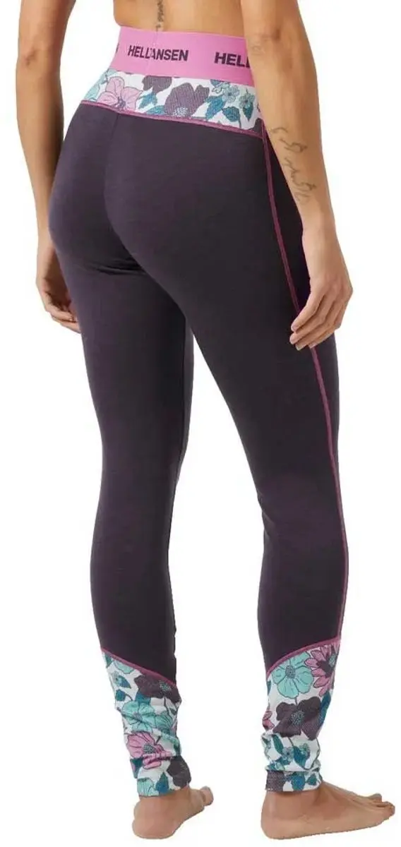 Helly Hansen Lifa Merino Graphic Basislaagbroek - L - Zwart