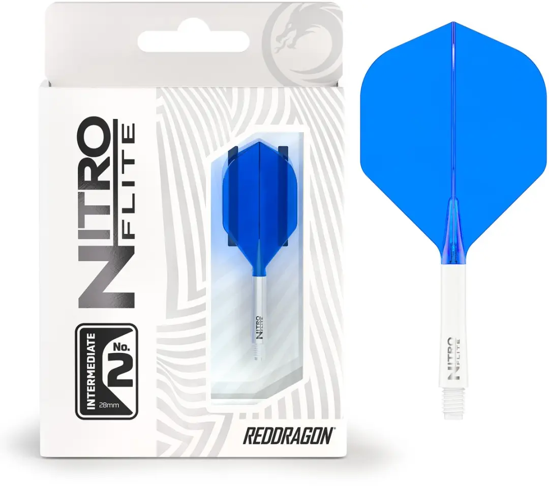 Red Dragon Nitro Flite System X0974 Dartvleugels - Blauw/Wit