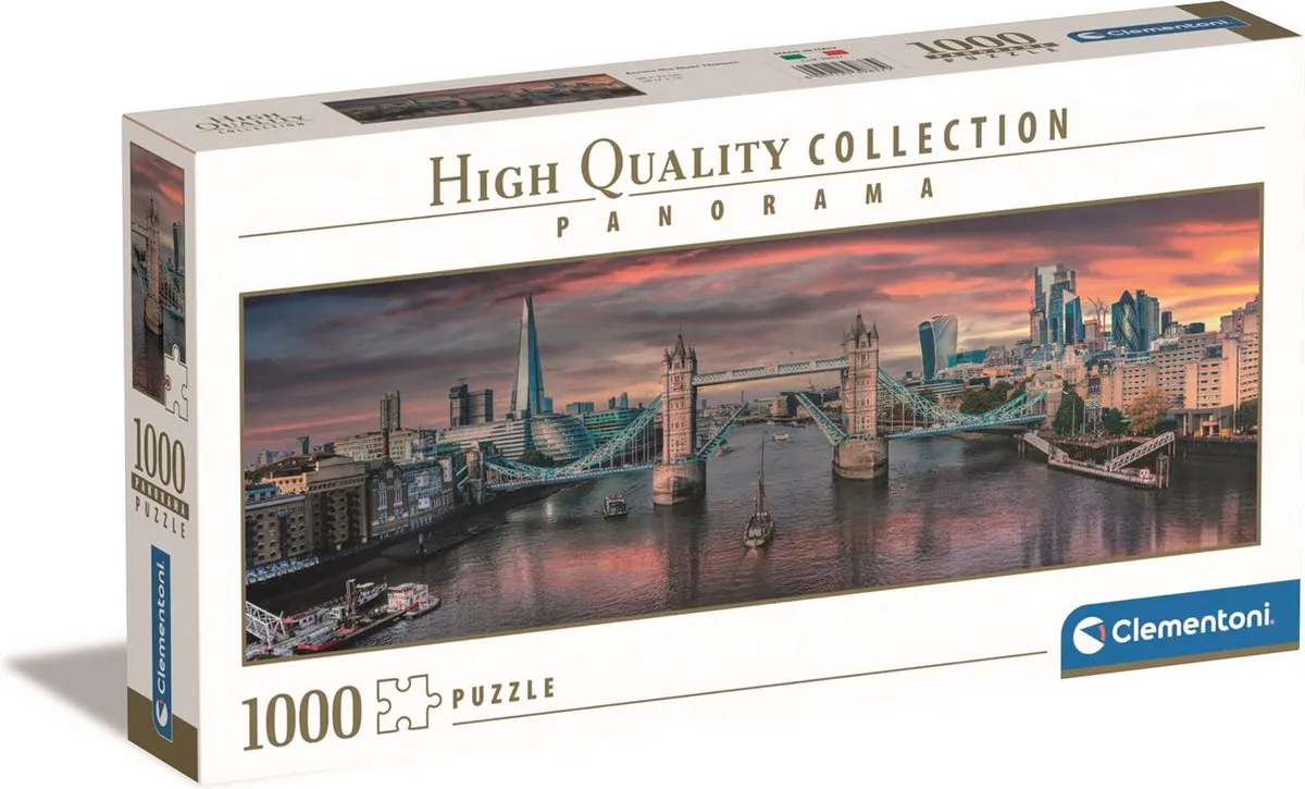 Clementoni Panorama Thames Puzzel 1000 Stuks - Multicolor