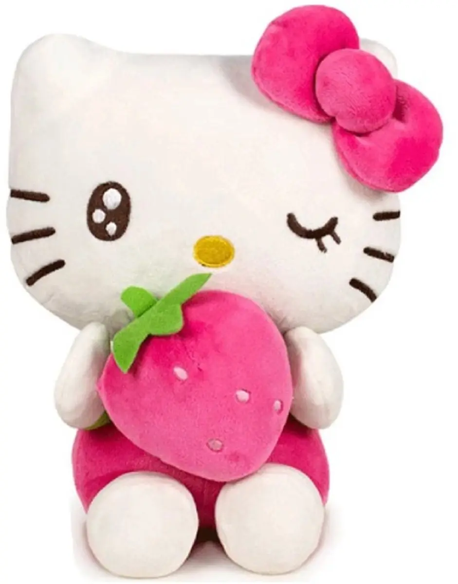 Hello Kitty Aardbei Pluche Knuffel 20cm