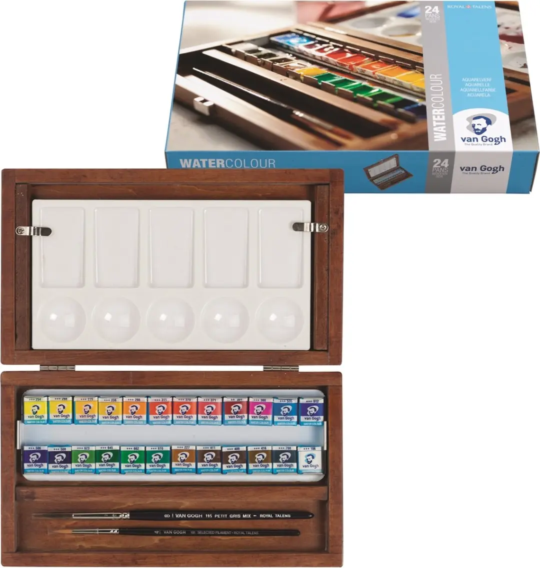 Van Gogh Aquarelverf Kist - 24 Kleuren