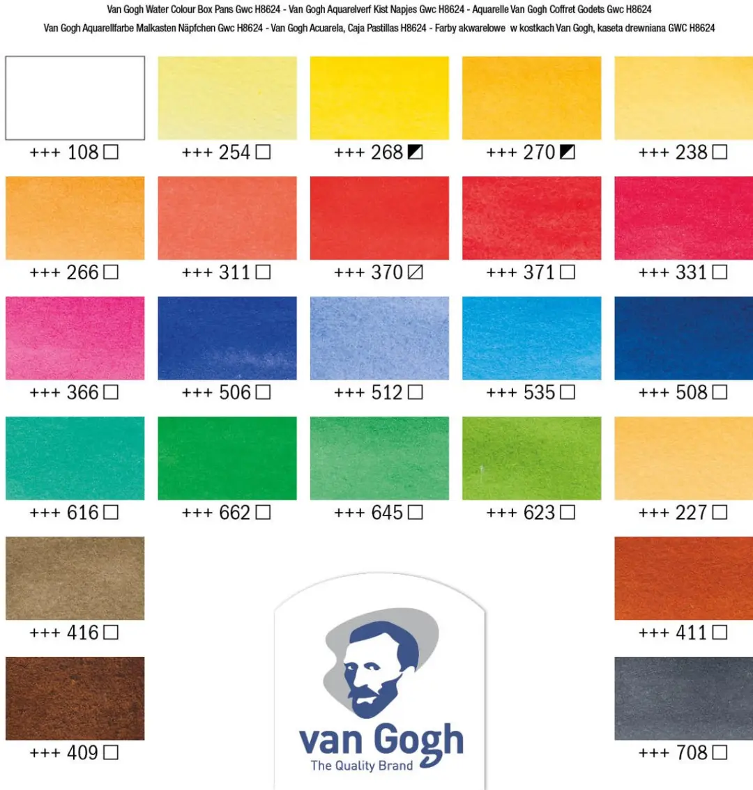 Van Gogh Aquarelverf Kist