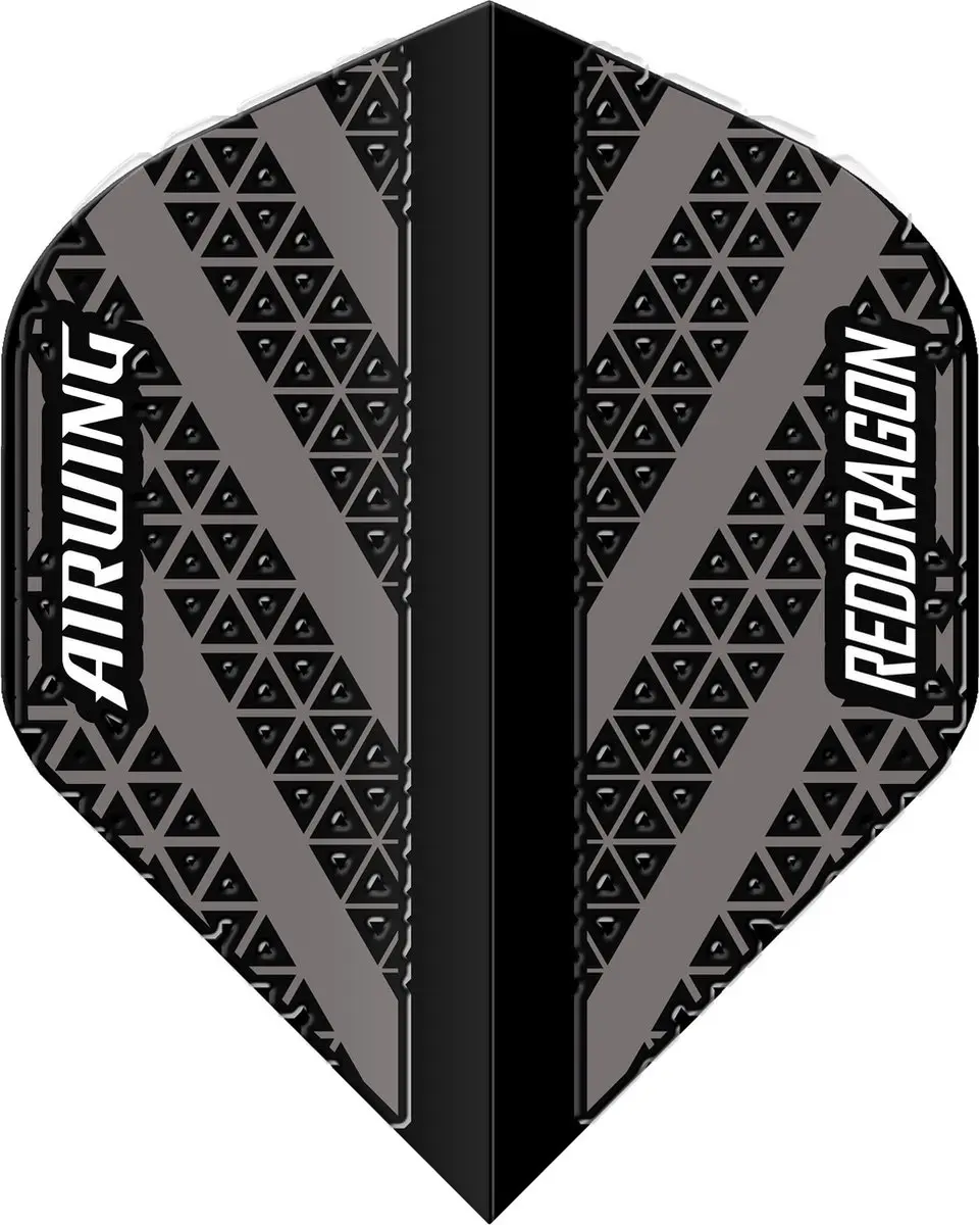Red Dragon Airwing Dart Flights F6896 - 3 Stuks - Grijs/Zwart
