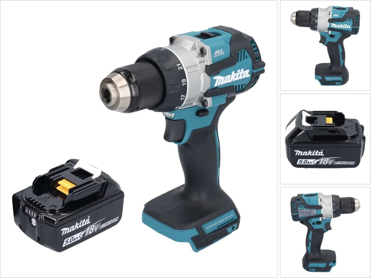 Makita DDF489T1 Accuboormachine 18V 73Nm Borstelloos