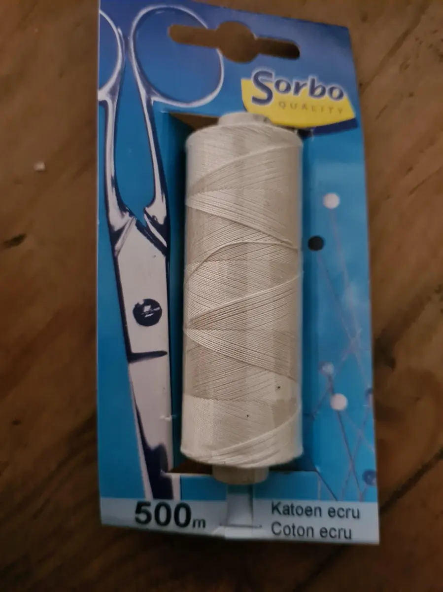 Sorbo Katoen Garen Ecru 500m