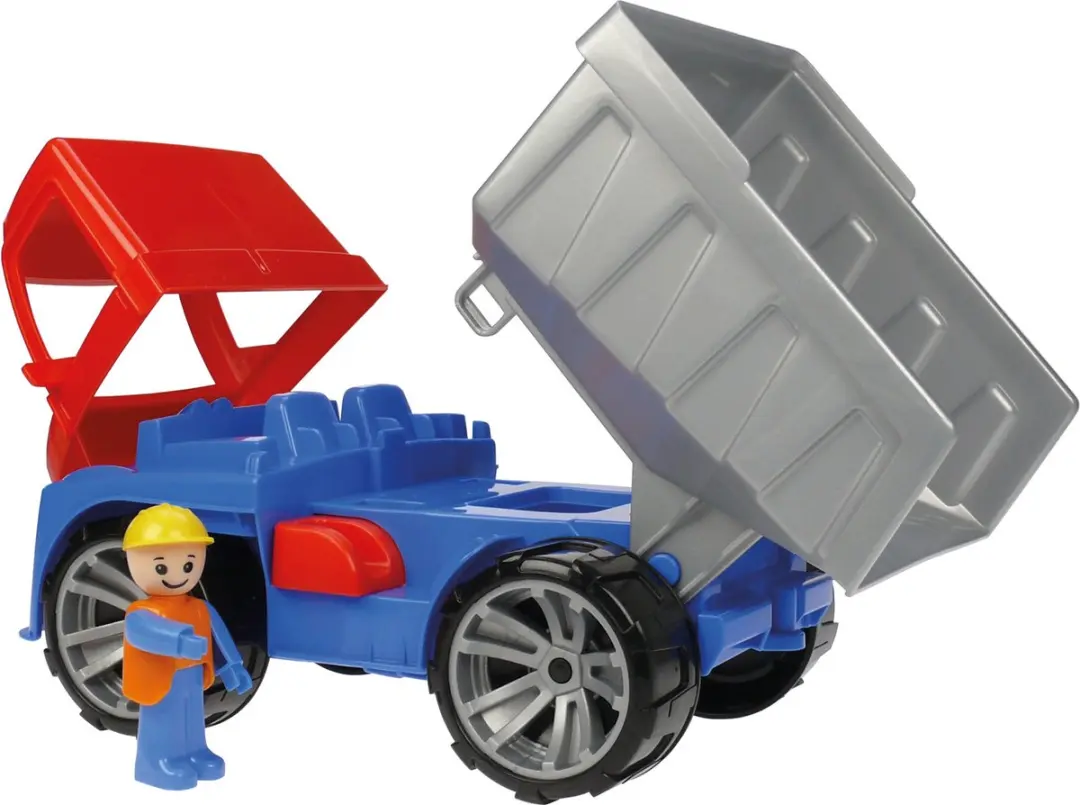 Lena Truxx Jongens Vrachtwagen 37,6x21,4cm - Rood/Blauw