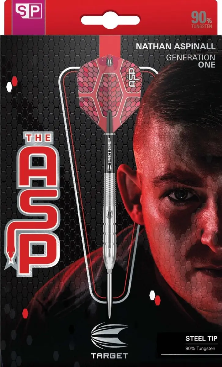 Target Nathan Aspinall G1 Swiss Point Dartpijlen - 3 Stuks - Zilver