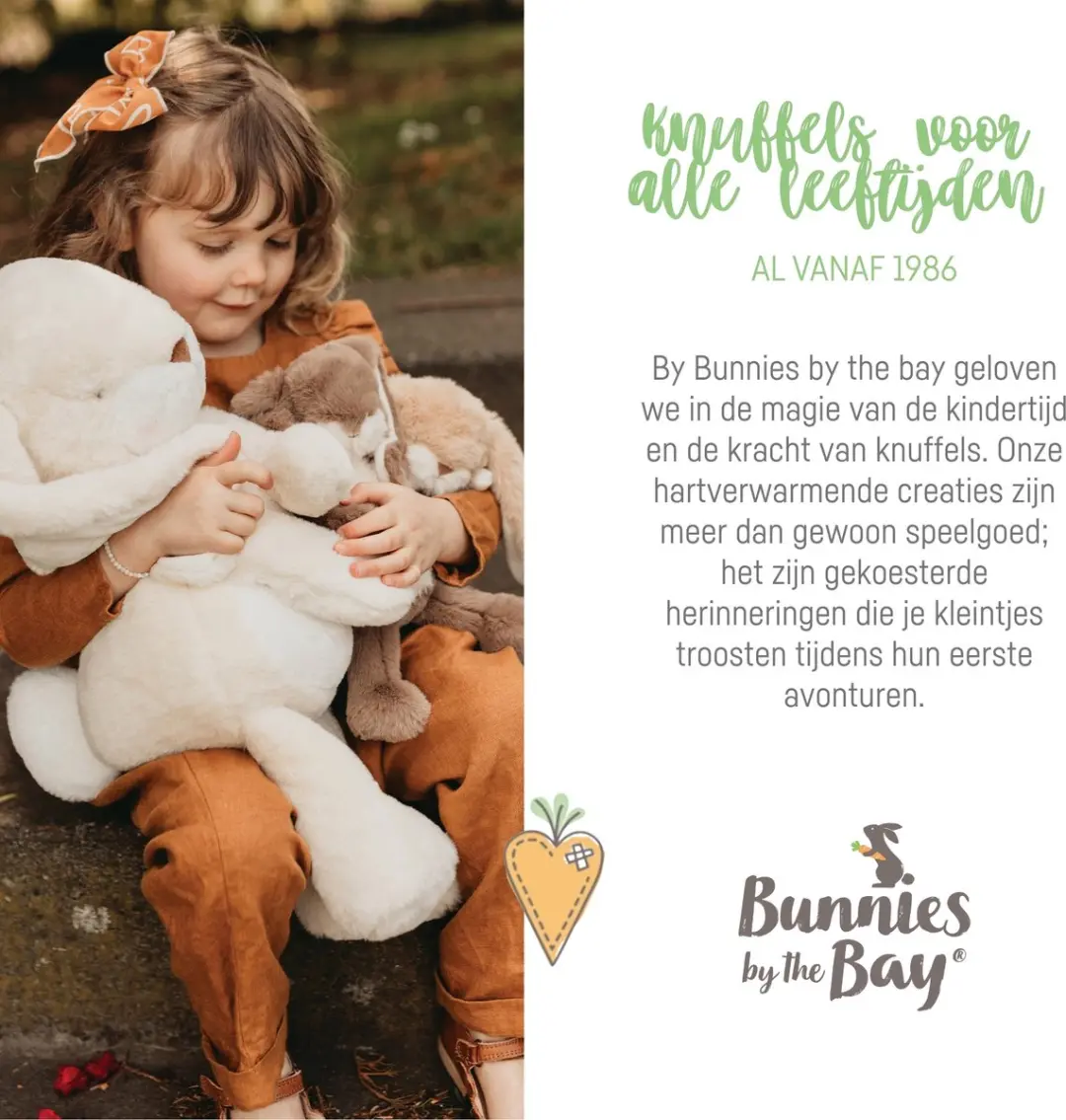 Bunnies By The Bay Floppy Nibble Knuffel - Caramel - 34 cm