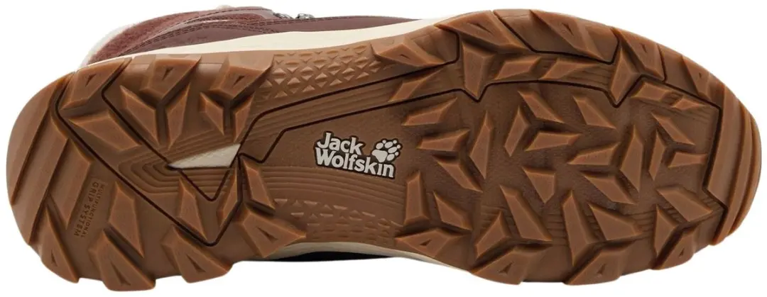 Jack Wolfskin Everquest Texapore High Snowboots Dames - 37.5 - Donkerrood