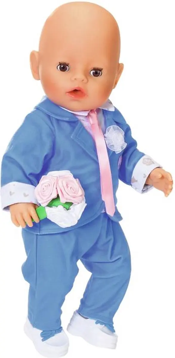 Baby Born Boutique Deluxe Groom 43cm - Blauw/Wit