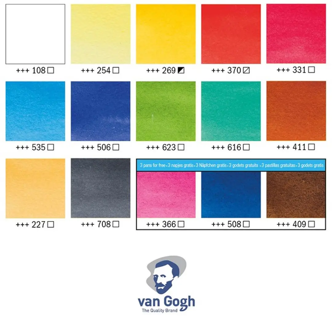 Talens Van Gogh Aquarelverf Pocketbox - Meerkleurig 30g