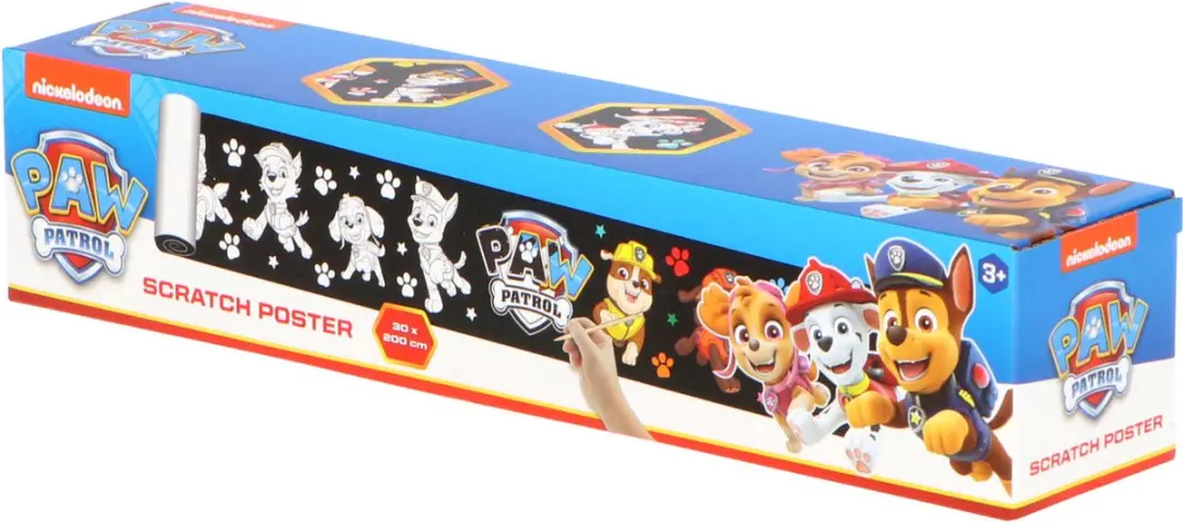 PAW Patrol Kras Poster - Meerkleurig