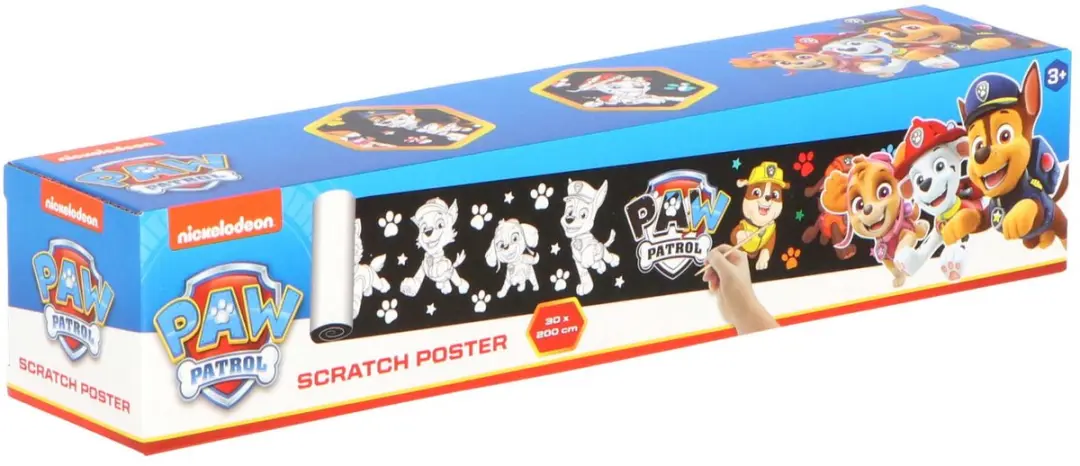 PAW Patrol Kras Poster - Meerkleurig