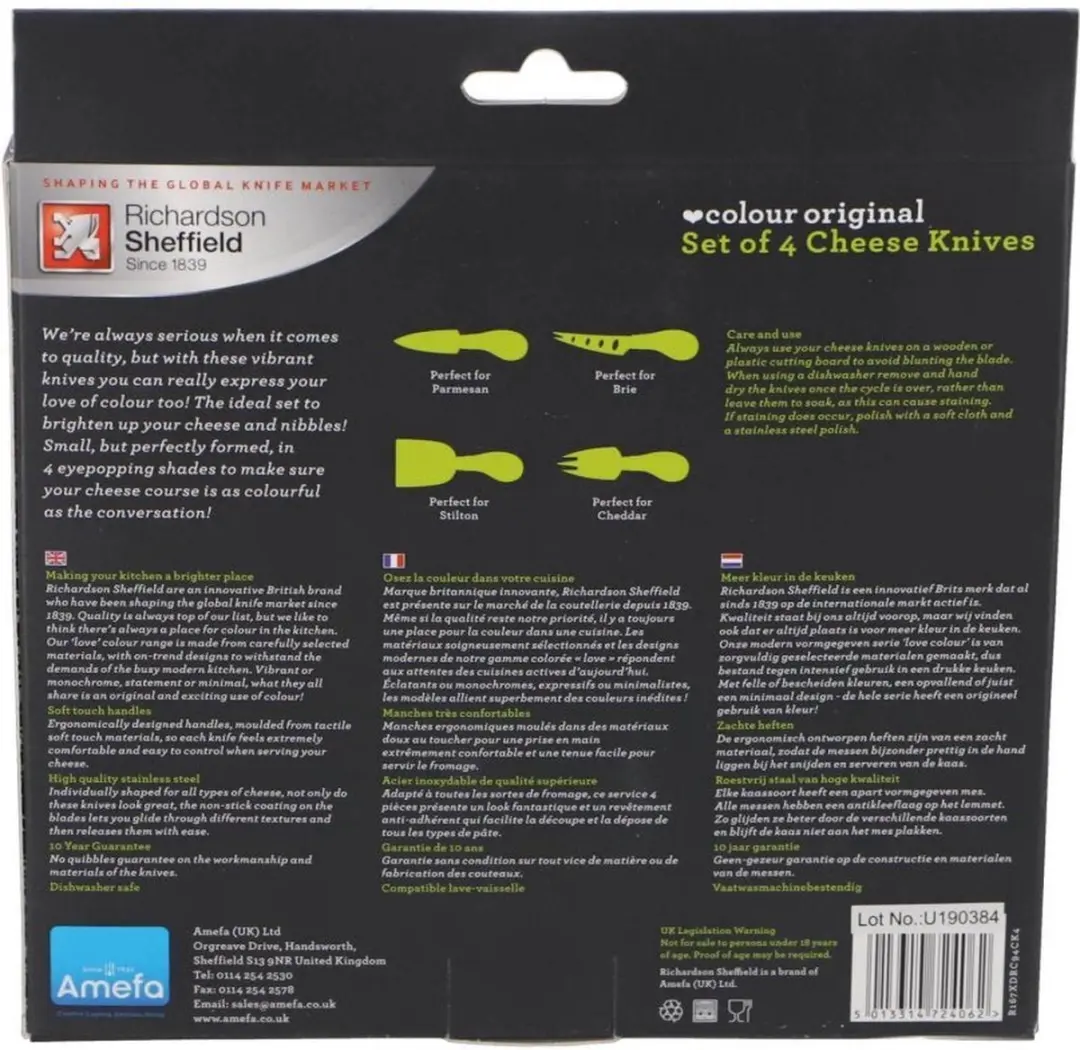 Richardson Sheffield Kaasmessen Set 4-delig - Multicolor
