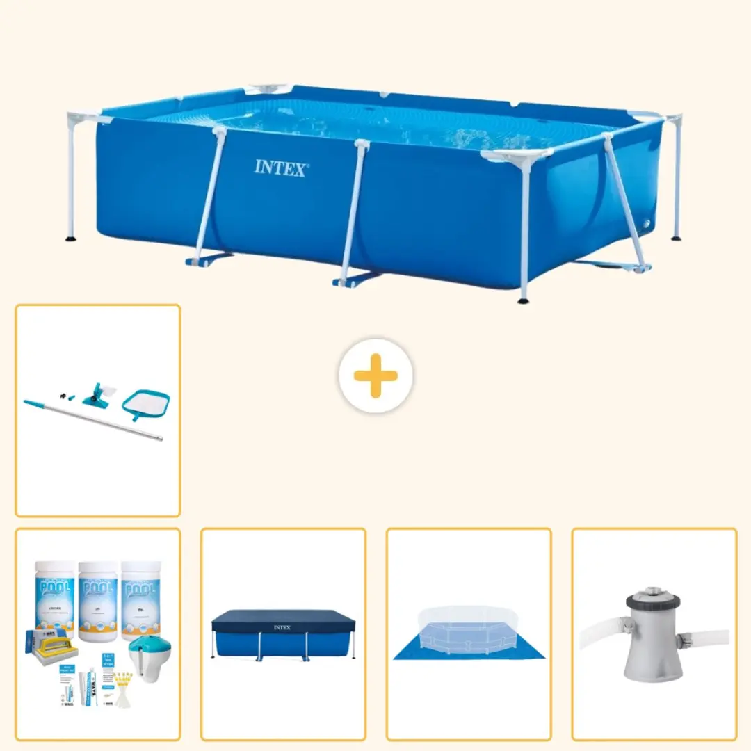 Intex Rechthoekig Frame Zwembad 260x160cm