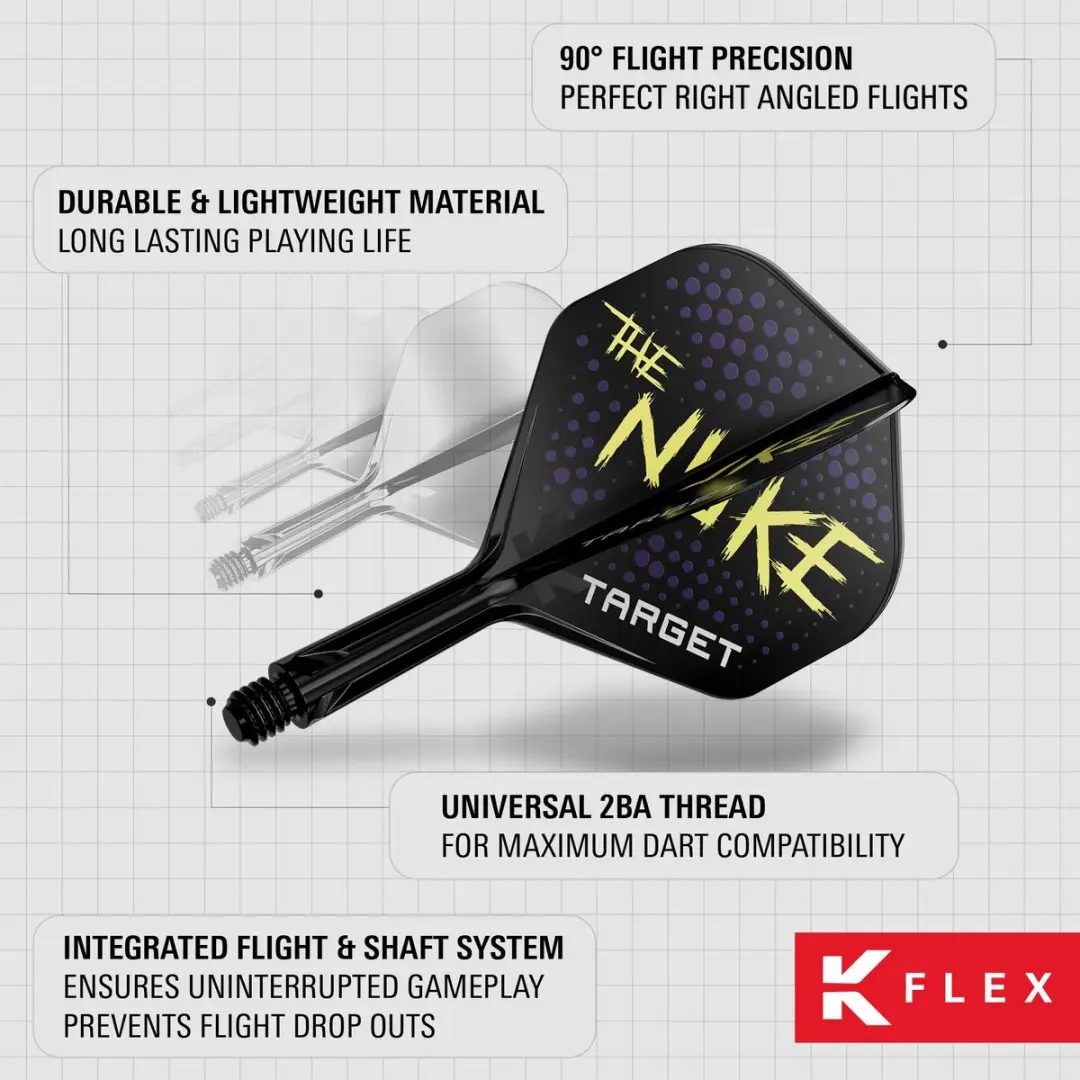 Target K-Flex Luke Littler NO2 Dart Flights Intermediate 26mm