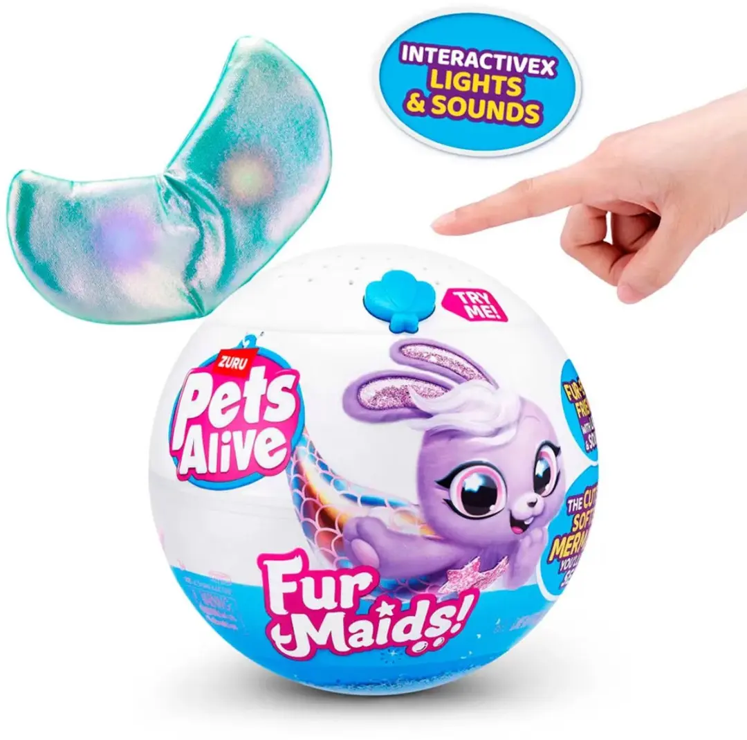 ZURU Fermaids Pluche Bal Knuffel - Meerkleurig