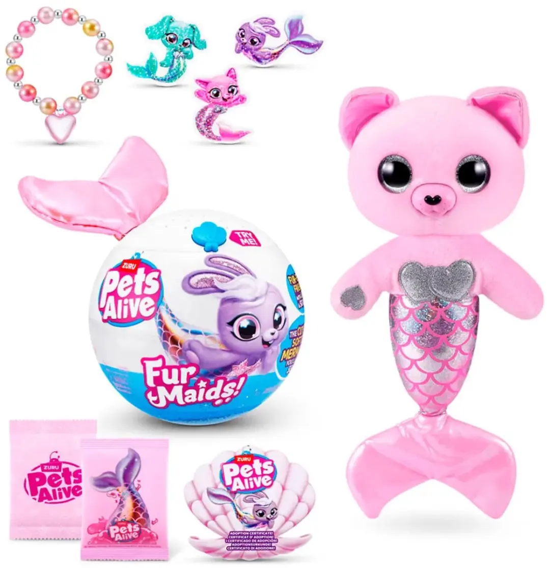ZURU Pets Alive Furmaids S1 - Interactieve Knuffel - Assorti - afbeelding 6 van 6