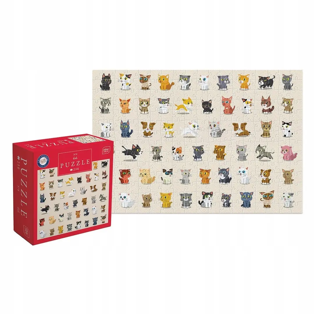 Geronimo Games Interdruk Puzzel 250 Stukjes - 8 Katten