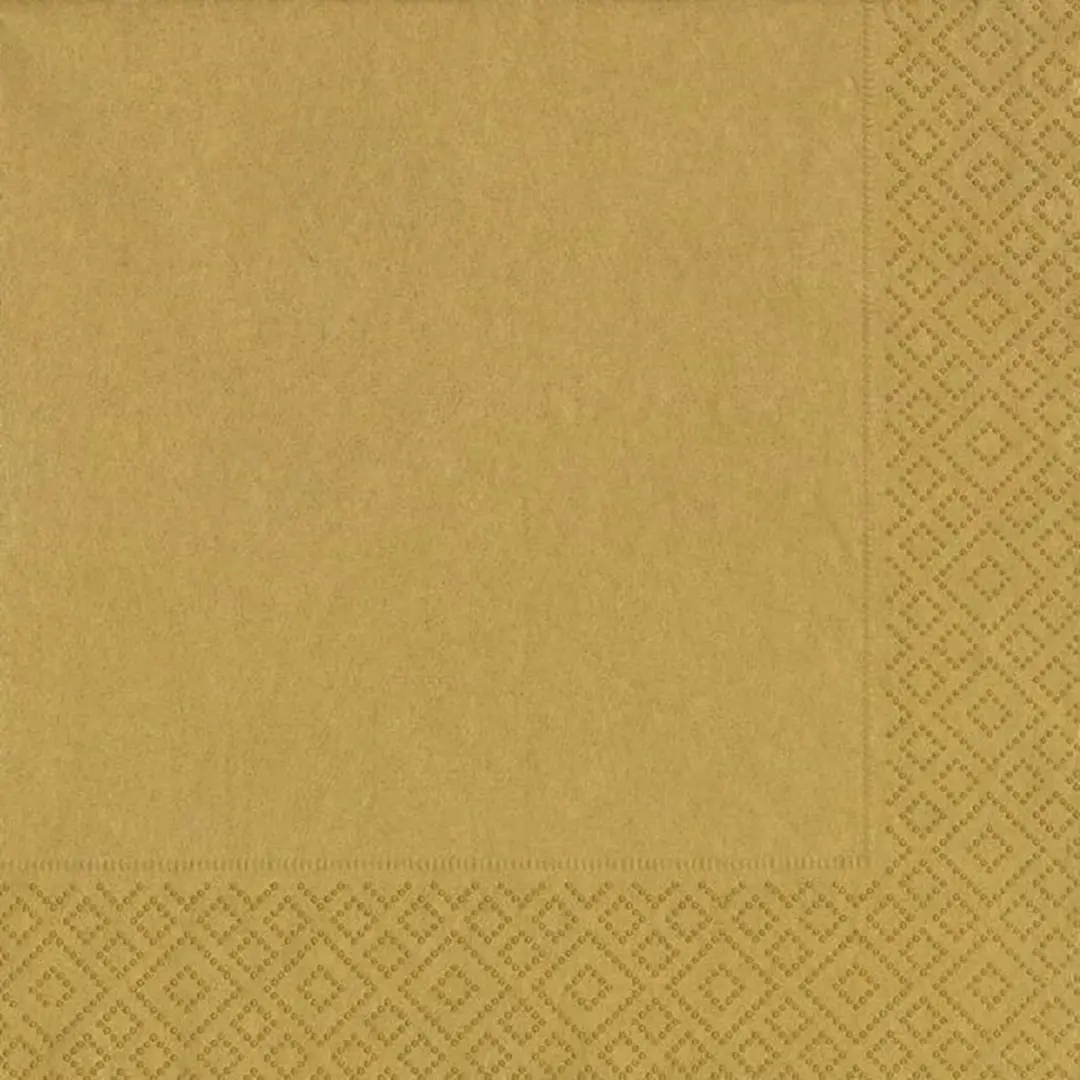 Duni Gouden Tafeldecoratie Set - Tafelkleed & 20 Servetten 33x33cm