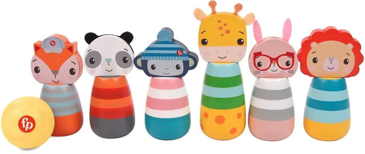 Fisher Price Houten Kegelspel Dieren - afbeelding 6 van 6