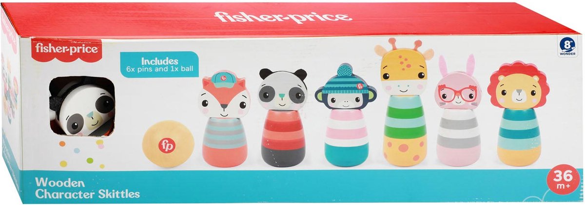 Fisher Price Houten Kegelspel Dieren