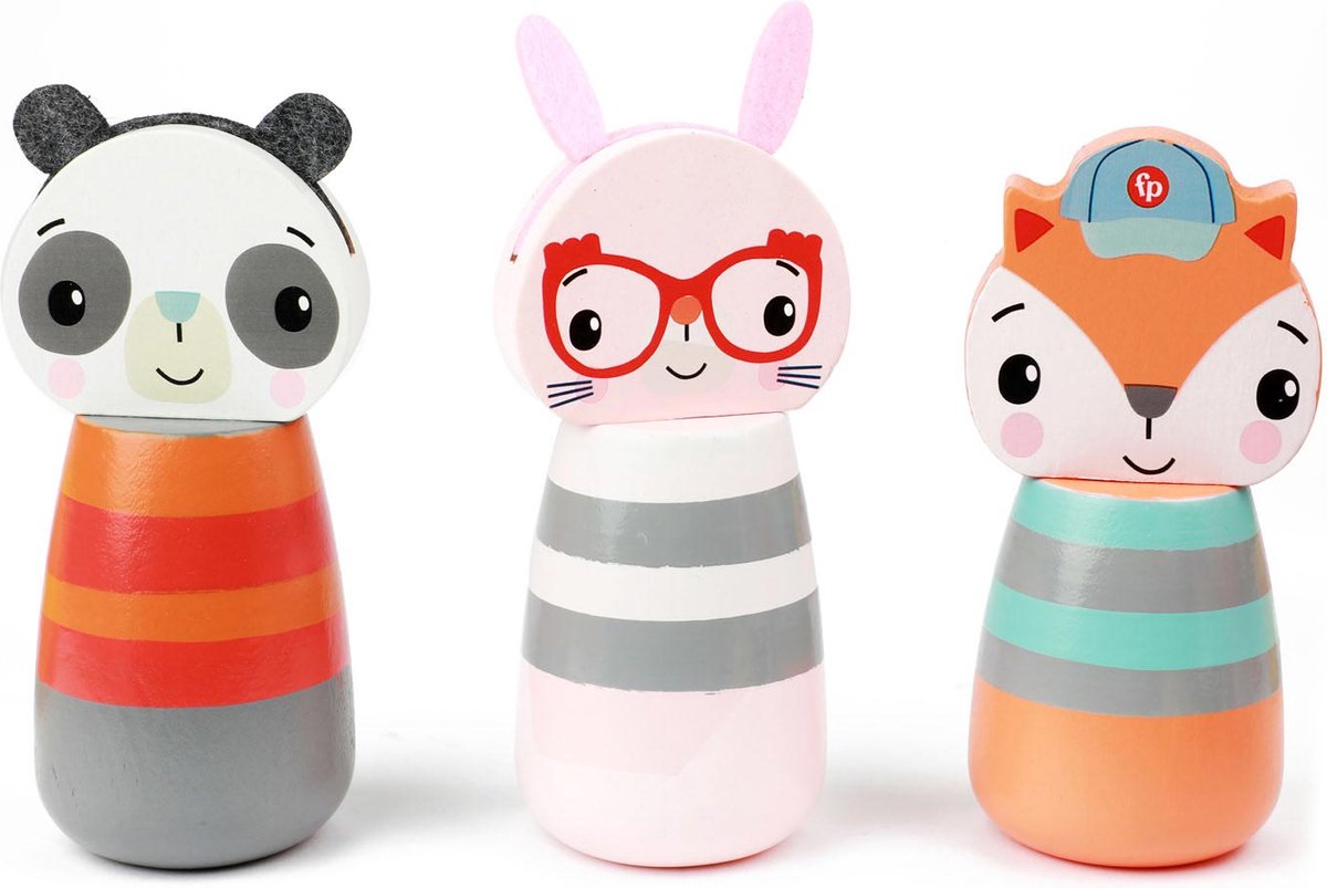 Fisher Price Houten Kegelspel Dieren