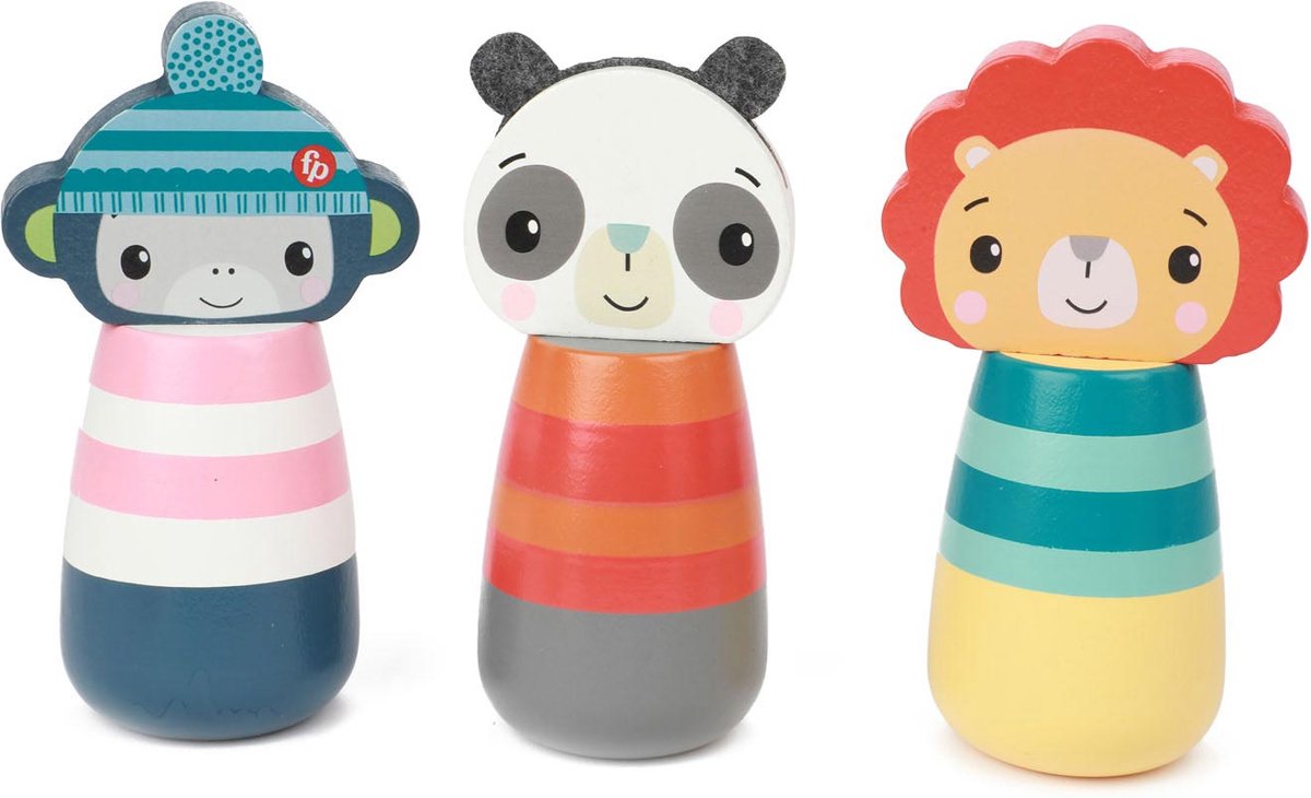 Fisher Price Houten Kegelspel Dieren