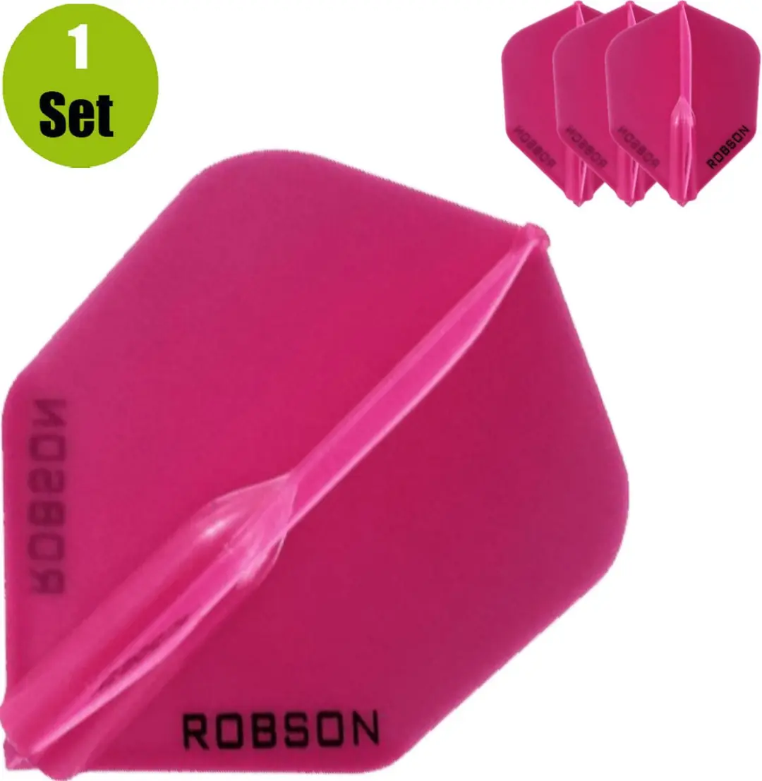 Bull's Robson Plus Flight Std.6 RO-51706 - 3 Stuks - Roze