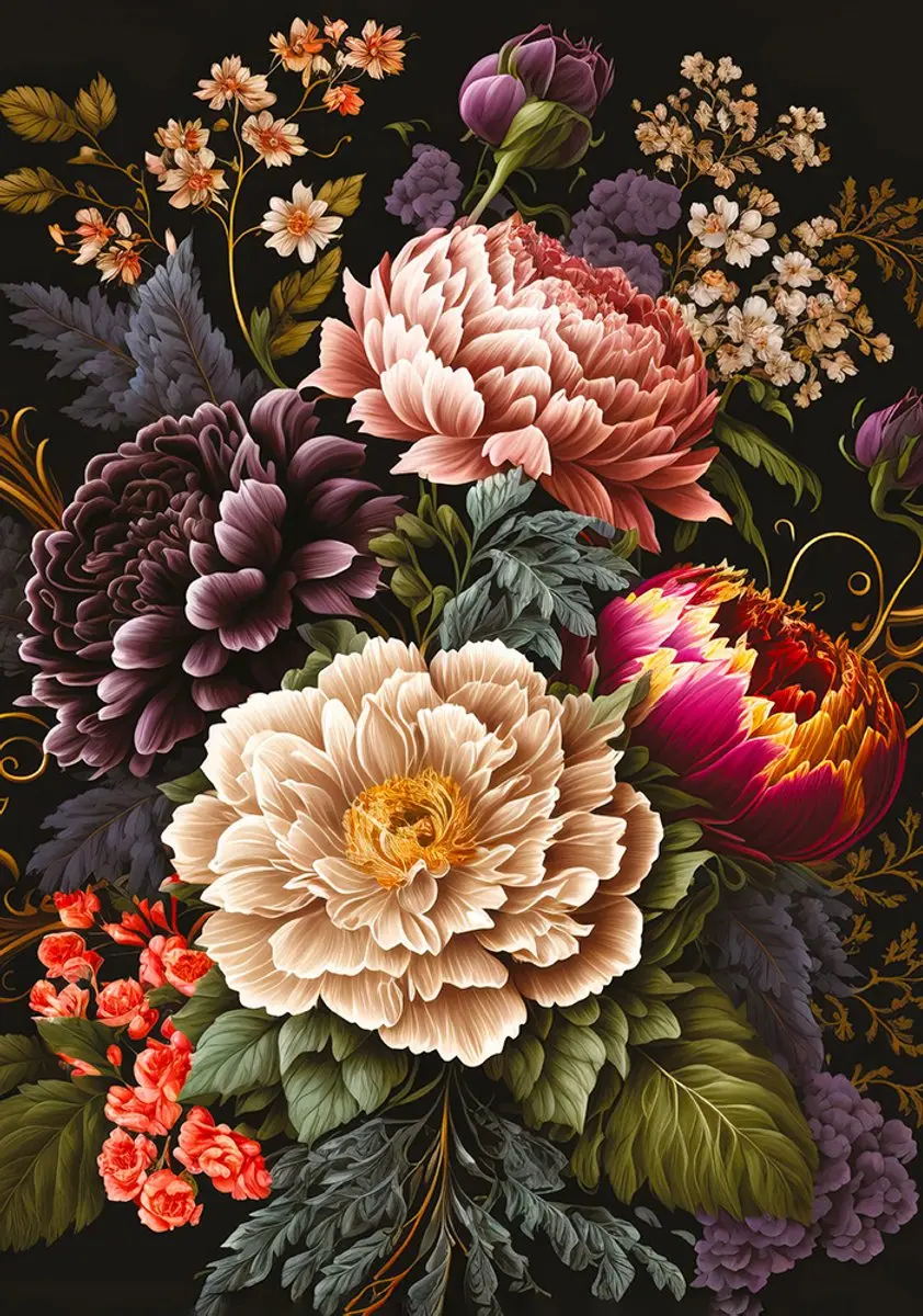 Geronimo Games Interdruk Puzzel 500 Stuk - Kleurrijke Bloemen
