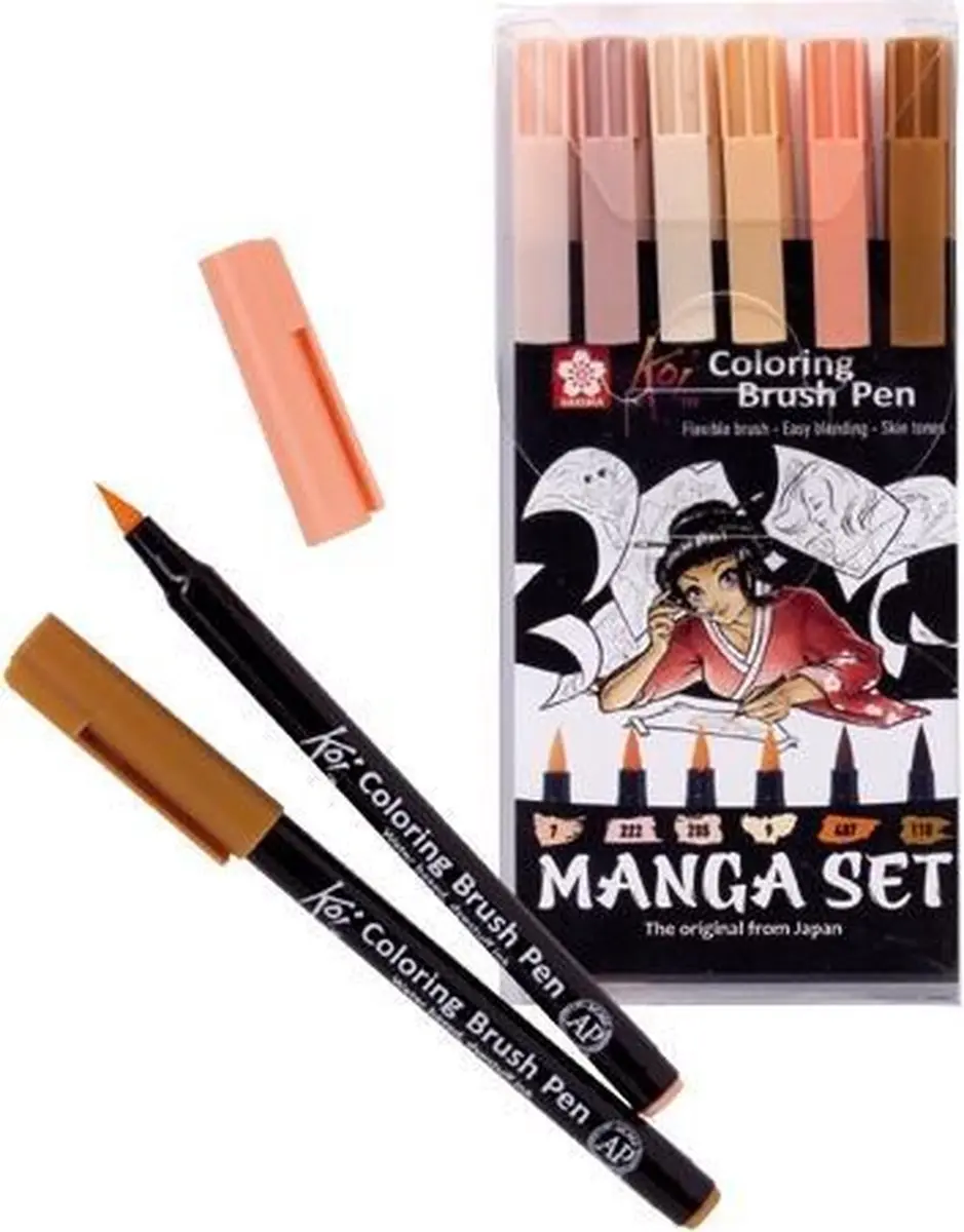 Sakura Manga Koi Colouring Penseel Pens