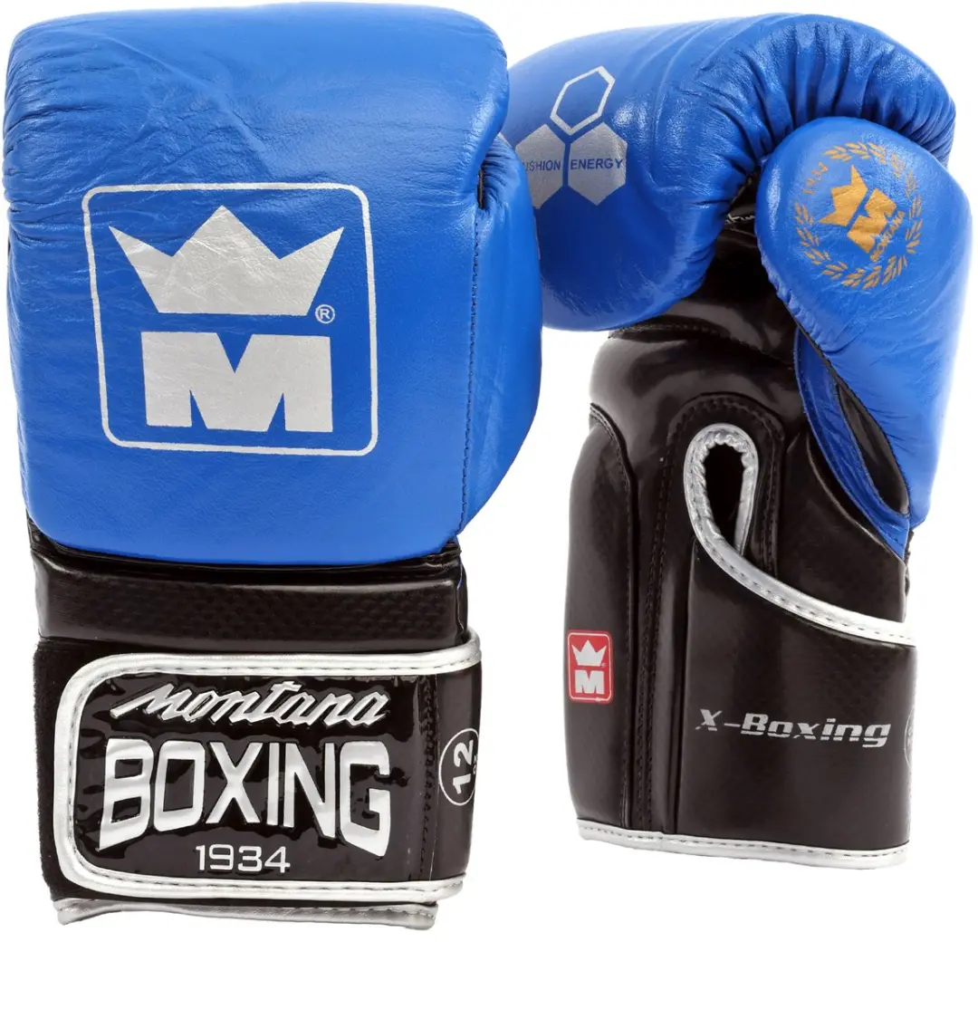 Montana X-Boxing Bokshandschoenen 16 oz - Blauw