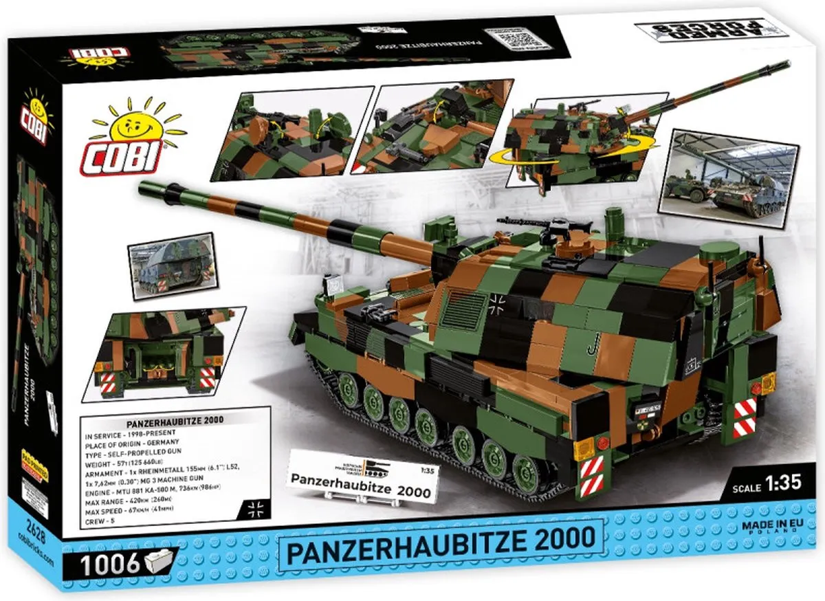 Cobi Houwitser 2628 - 1006 Onderdelen - Meerkleurig