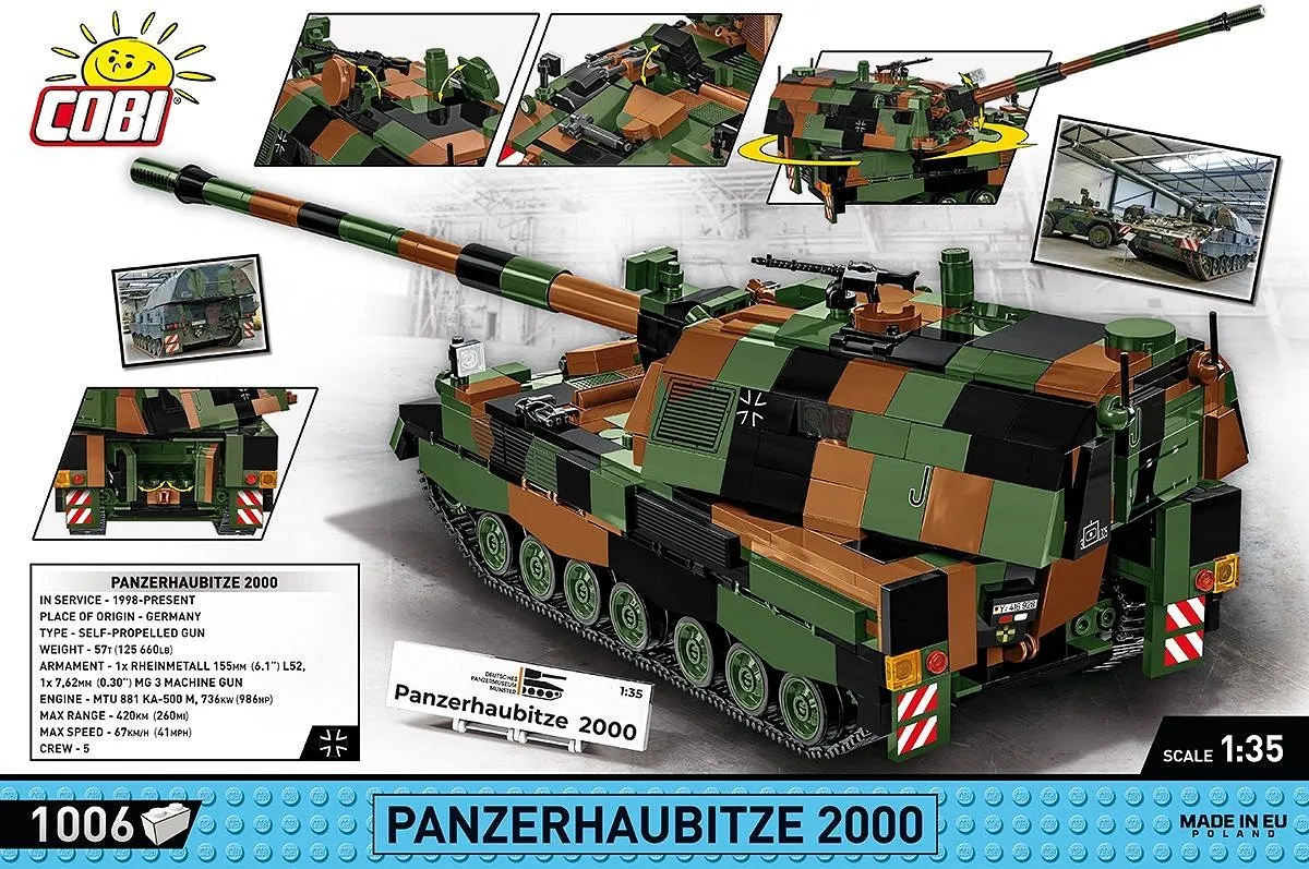 Cobi Houwitser 2628 - 1006 Onderdelen - Meerkleurig
