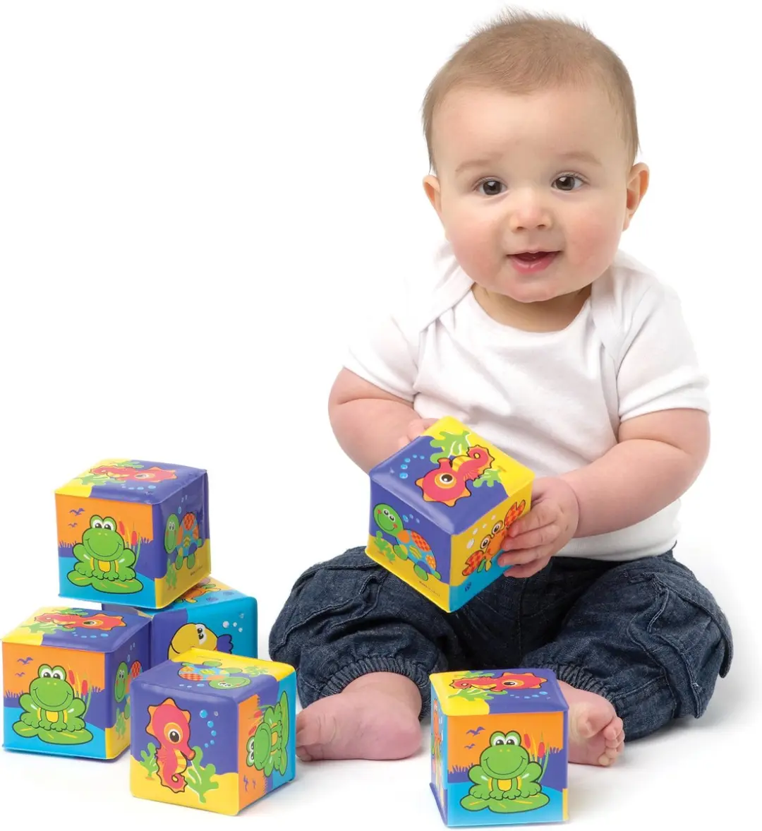Playgro Badblokken Set 6 Stuks - Multi