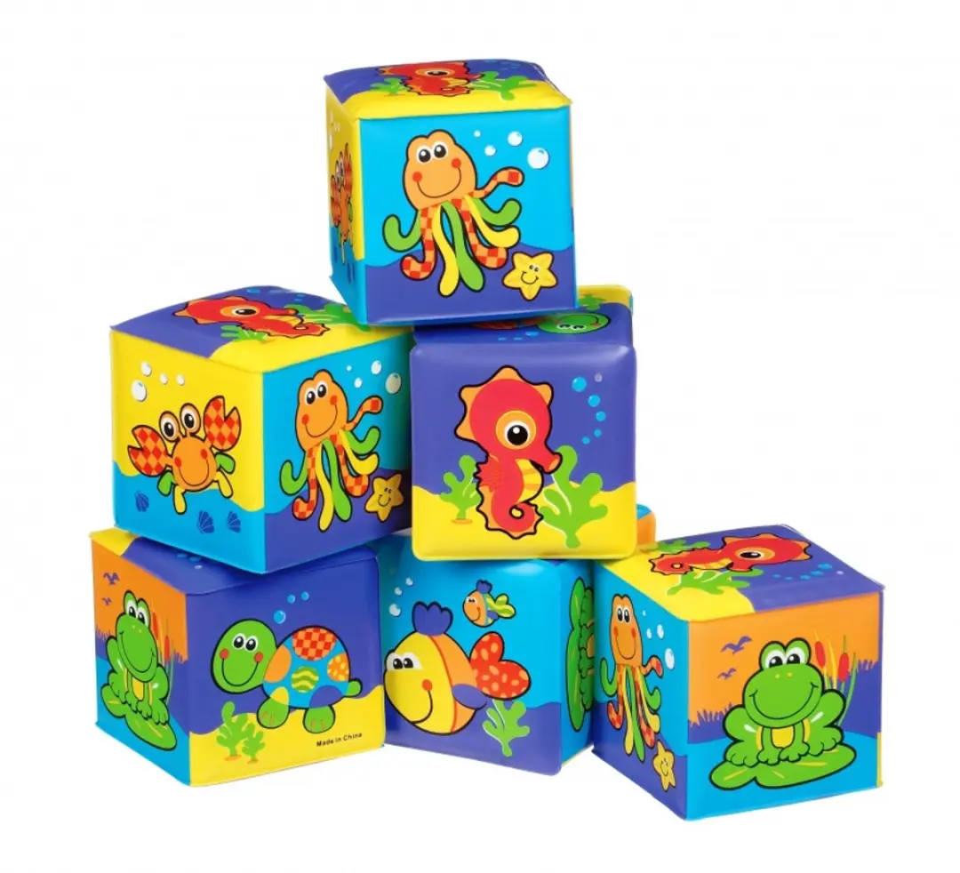 Playgro Badblokken Set 6 Stuks - Multi - afbeelding 6 van 6