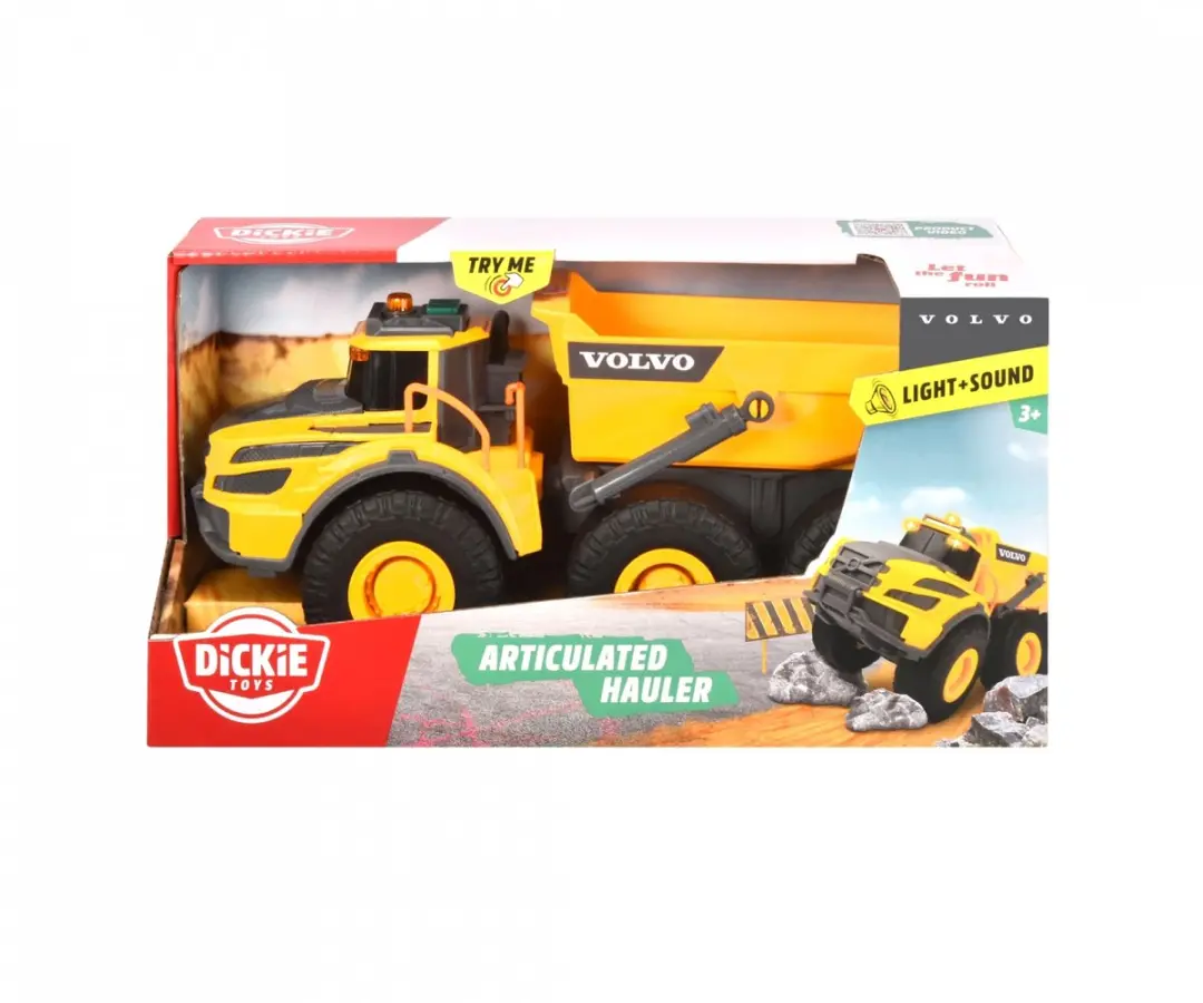 Dickie Toys Volvo Articulated Hauler Bouwvoertuig 203723007 - Multi Color