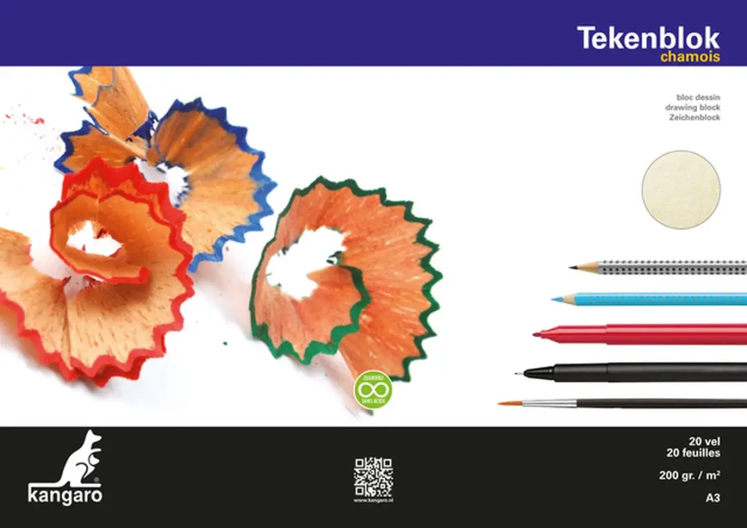 Kangaro K-5593 Tekenblok A3 Chamois