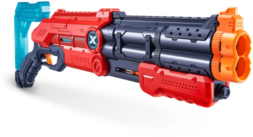 ZURU X-Shot Excel Vigilante & Micro - 4 Stuks - Blauw/Oranje/Rood/Zwart