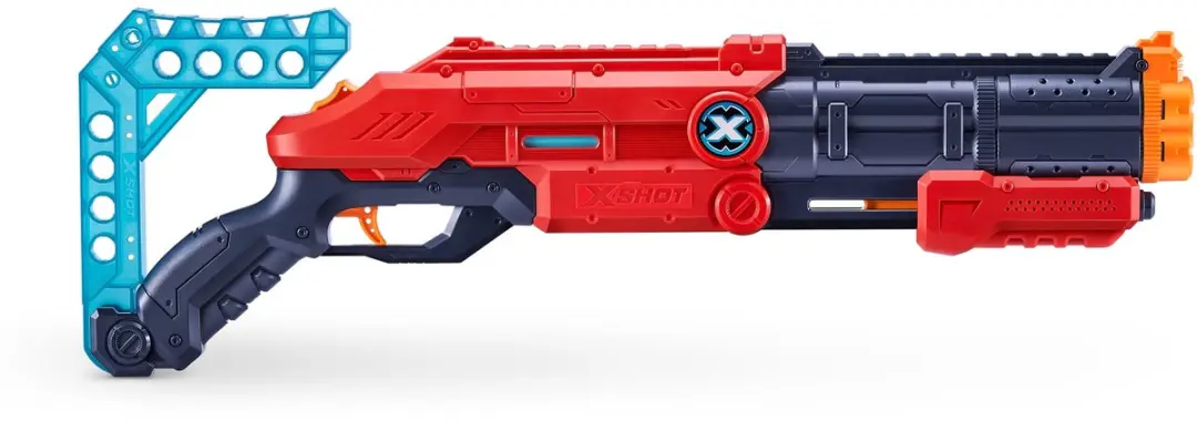ZURU X-Shot Excel Vigilante & Micro - 4 Stuks - Blauw/Oranje/Rood/Zwart - afbeelding 6 van 6