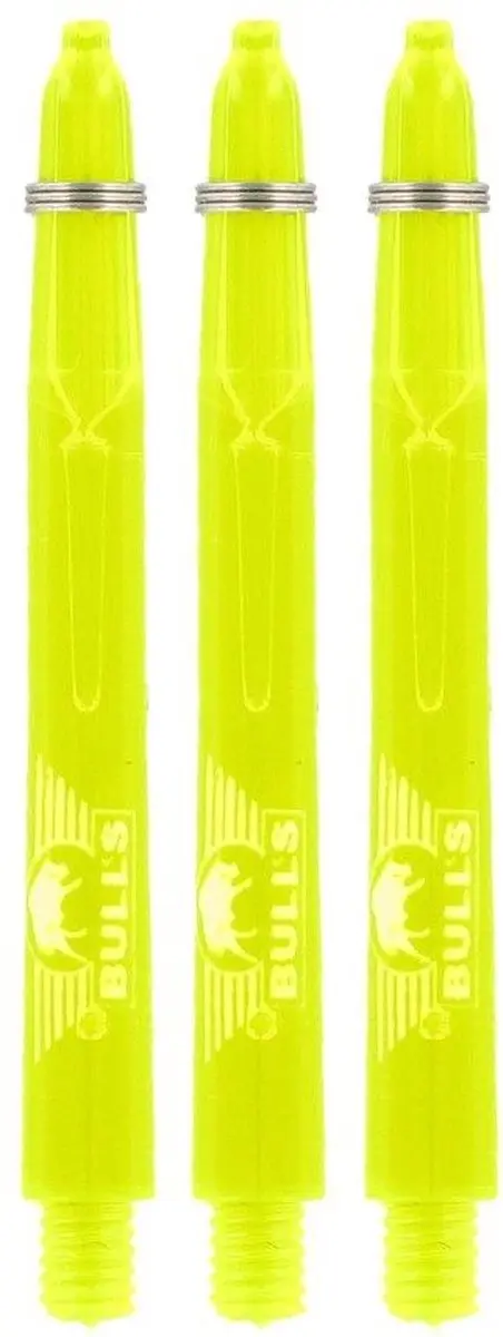Bull's Nylon Glowlite Geel Dart Shafts BU-55432 - 3 Stuks