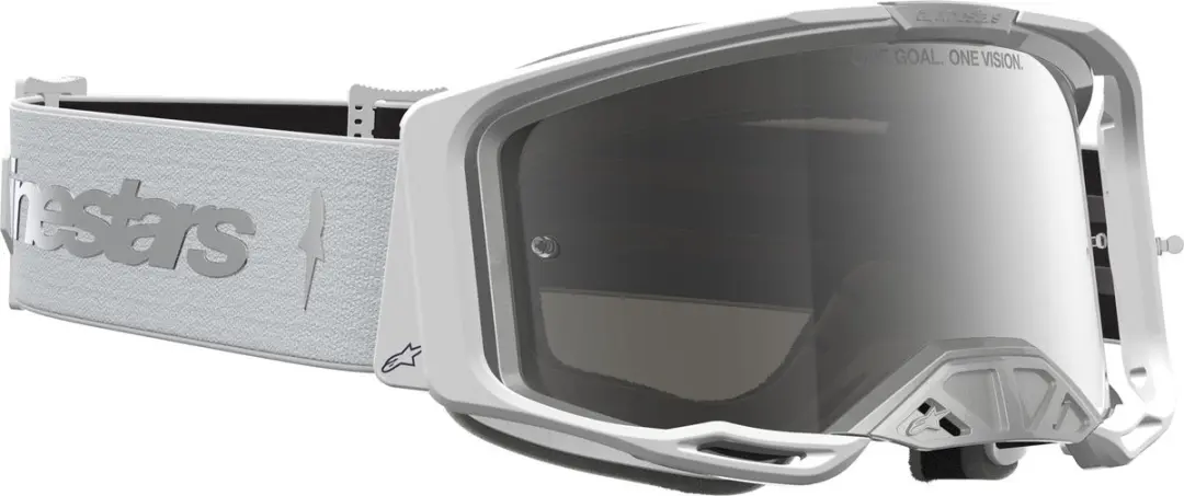 Alpinestars Vision 8 Motocrossbril Amber Mirror - Zwart/zilver - afbeelding 6 van 6